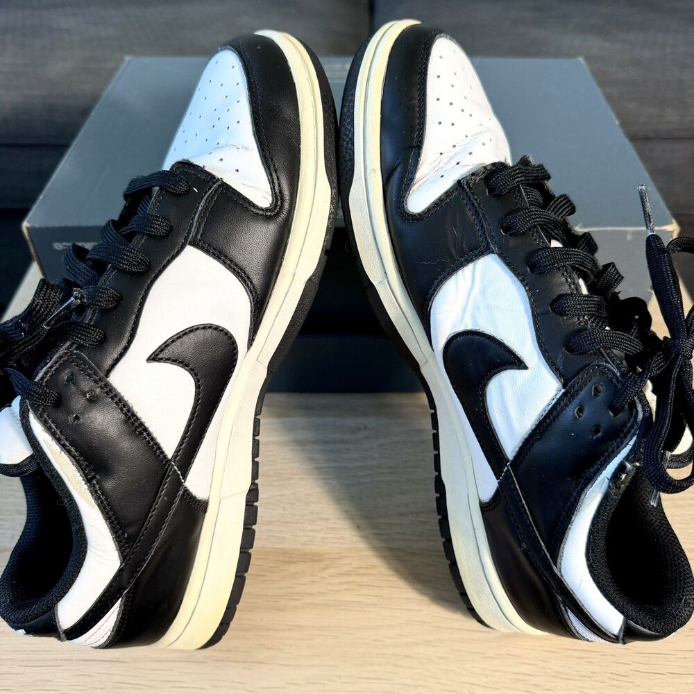 Nike Dunk Low Panda Black White Athletic Sneaker DD1503-101 Women's Size 12 - Picture 6 of 12